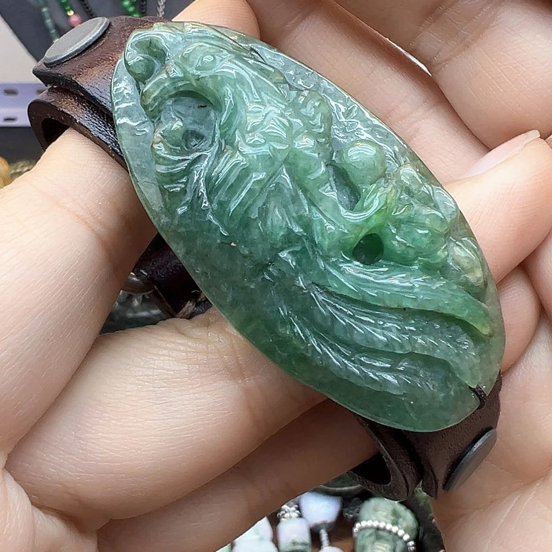 翡翠戒指未镶嵌炸