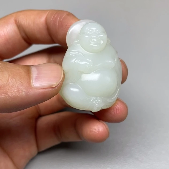 和田玉未镶嵌吊坠(不含链)K****g