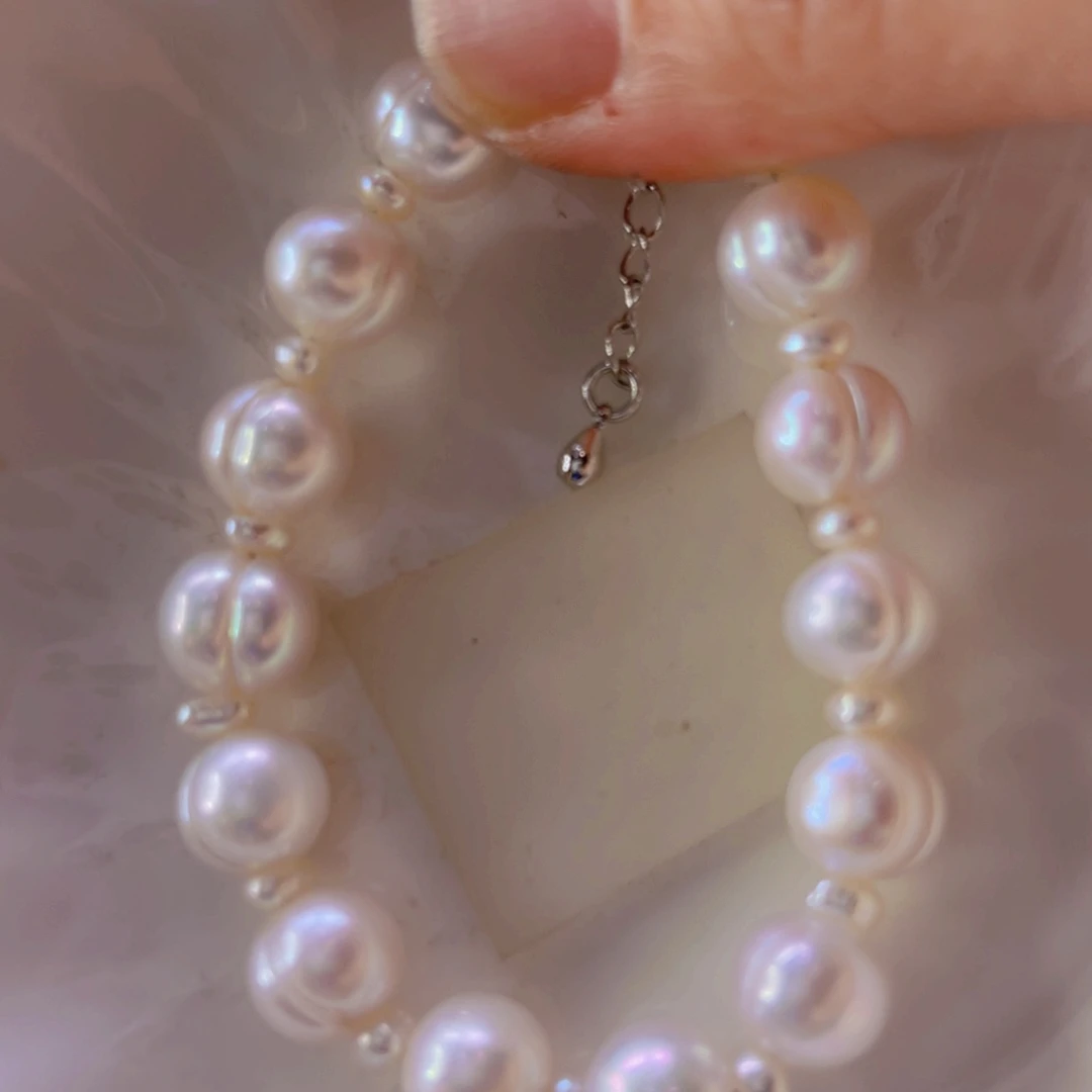 淡水珍珠手绳合金