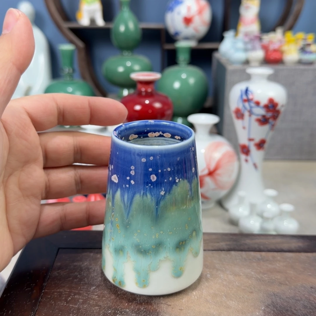 陶瓷手工小花器摆件