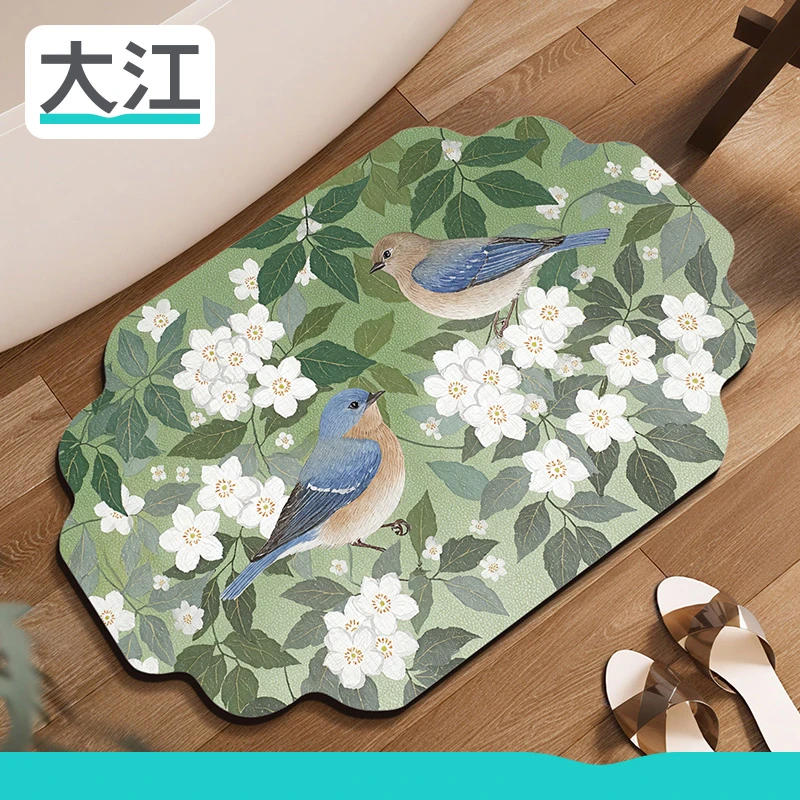 大江浴室吸水垫门口地垫卫生间垫厕所脚垫家用速干防滑洗手间垫子