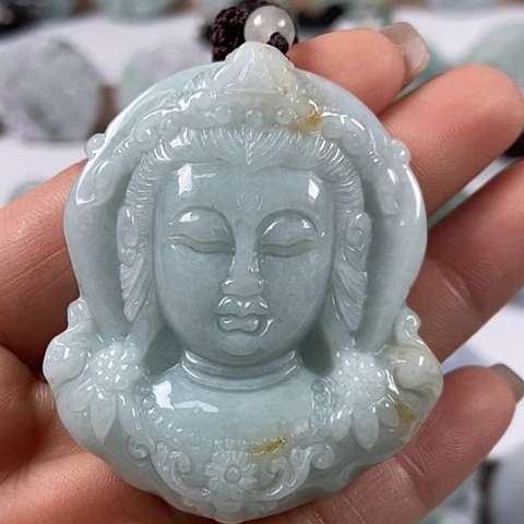 翡翠颈饰未镶嵌观音福利