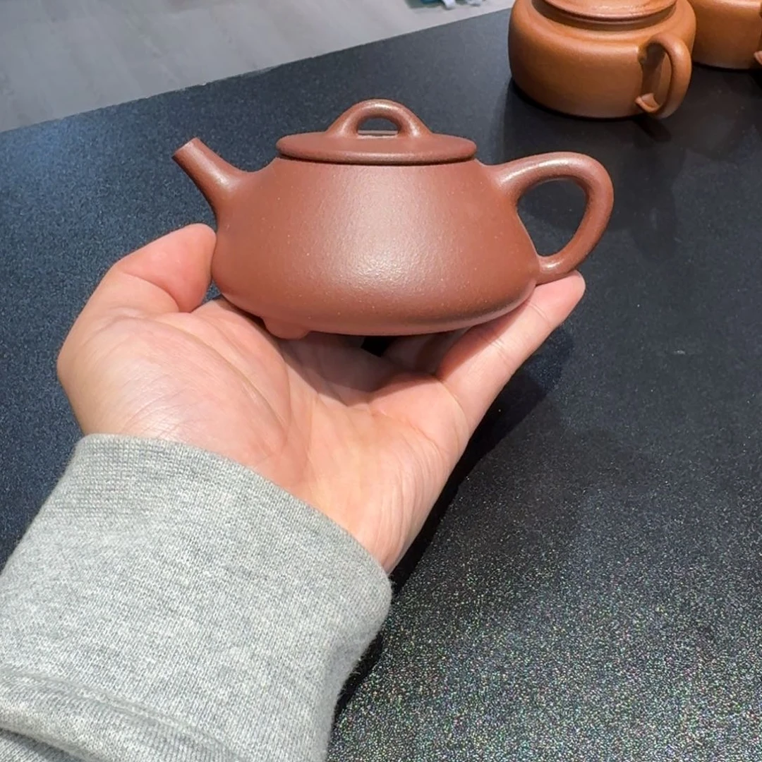 紫砂茶壶平盖羊角山