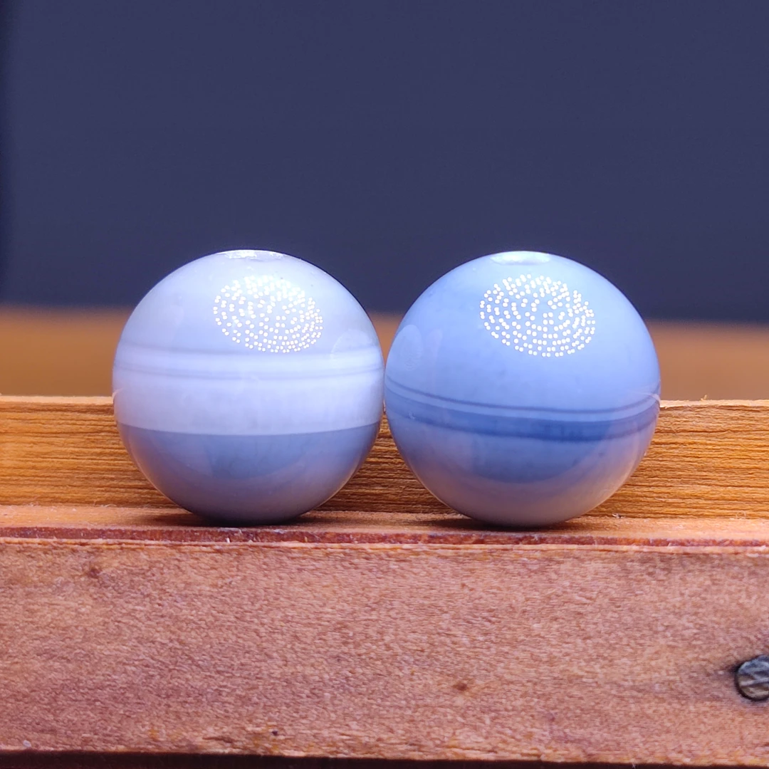 蓝沁天然缠丝玛瑙圆珠散珠配饰多样性发货