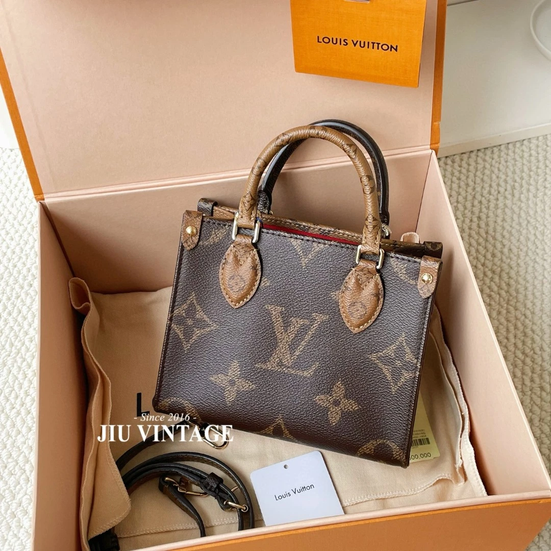99新 LouisVuitton/路易威登 onthego bb老花托特包闲置JM3A-0463