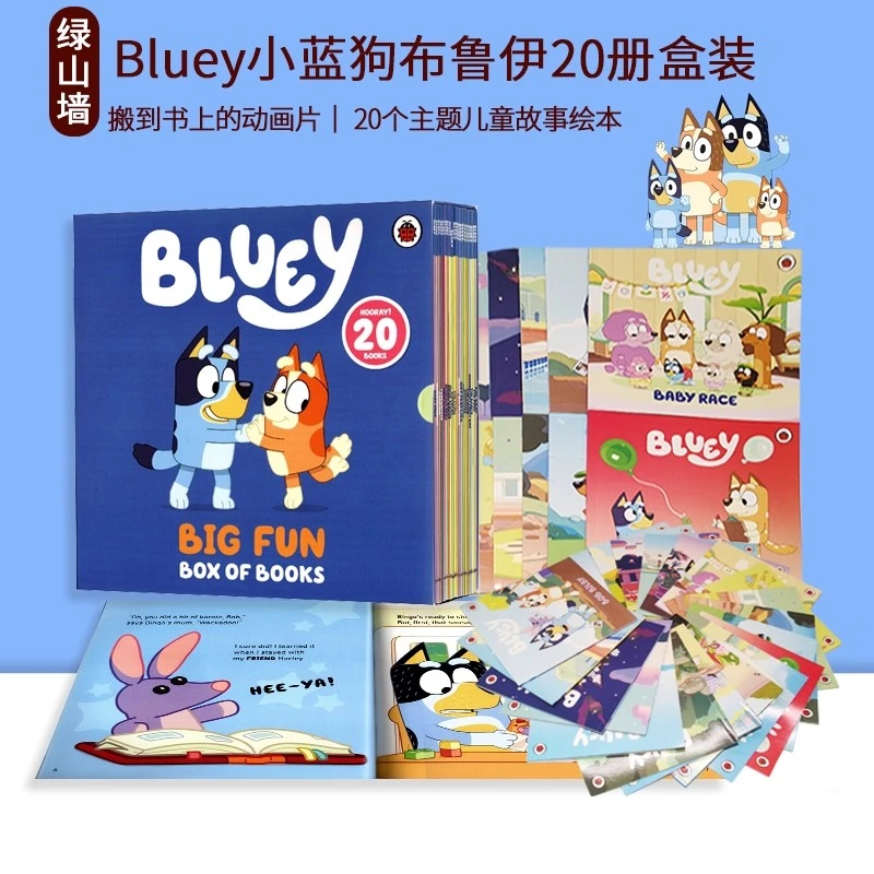 Bluey20Book书本故事书绘本书籍FlexiSlipcase小蓝狗布鲁伊20册