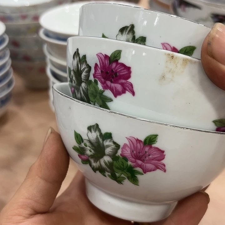 米饭，碗，米饭，微瑕三个失圆