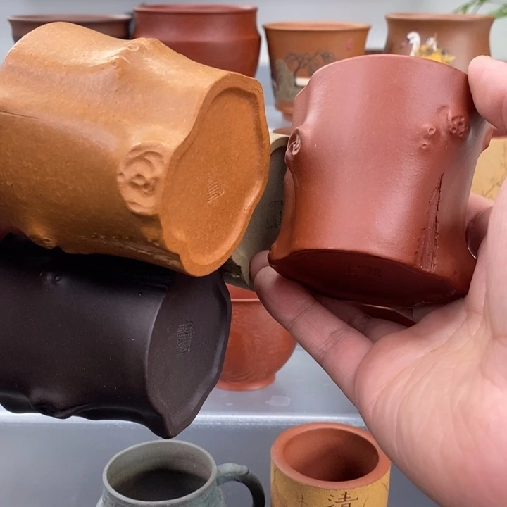 紫砂茶杯宜兴紫砂主人杯