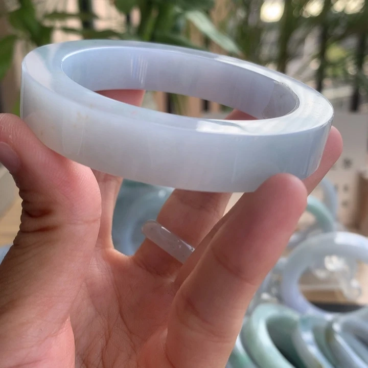 定制翡翠未镶嵌手镯56-58