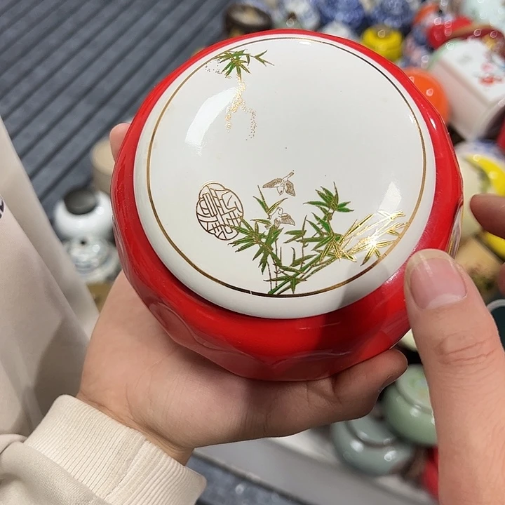 茶叶罐陶瓷家用储物罐瑕疵福利品介意勿拍