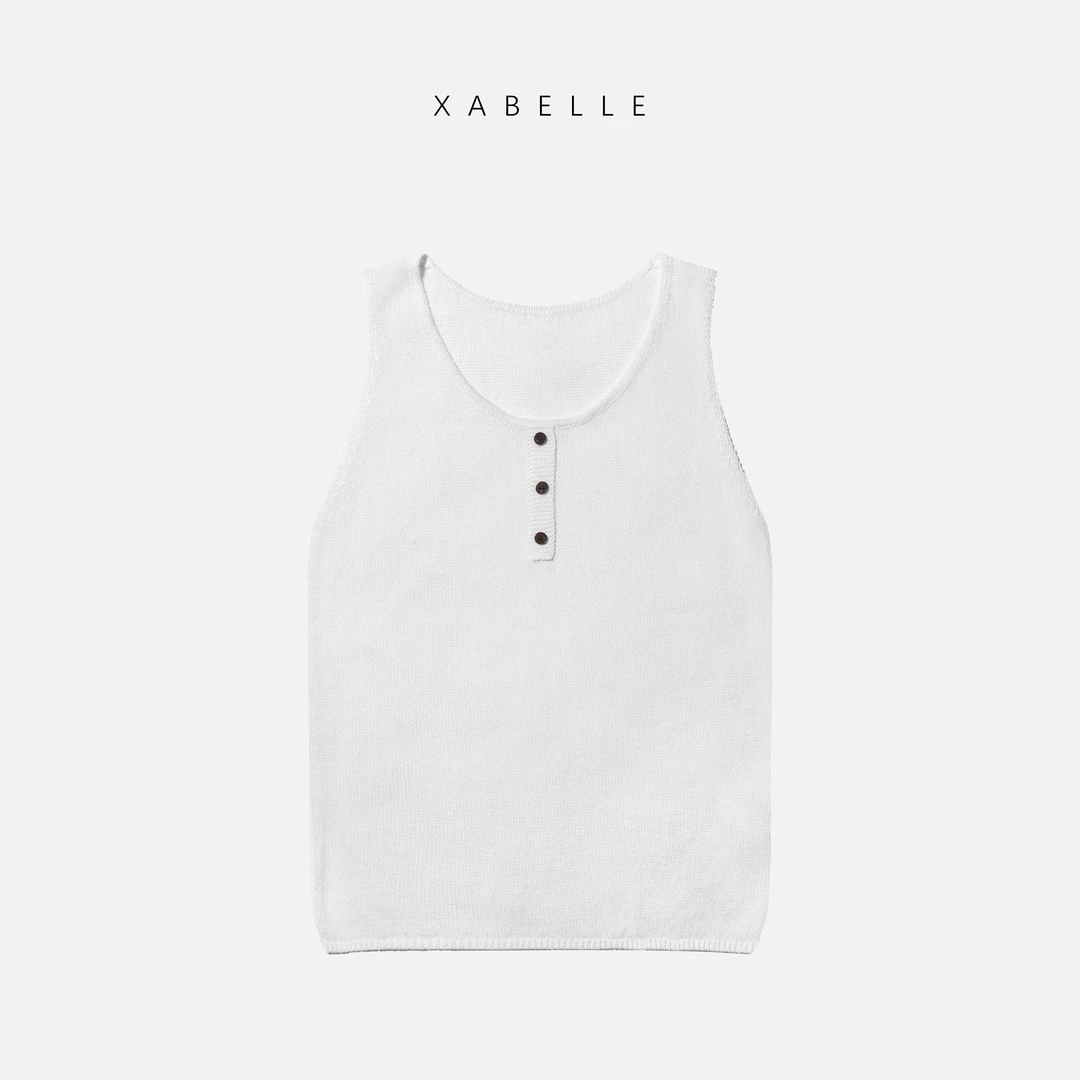 XABELLE 冰纱背心 25新款凉爽进 口和纸纱针织背心25006
