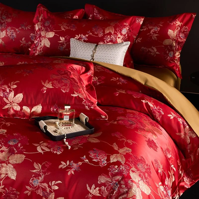 【卉庭二号仓】 超牛的 韩国尾单 高端锦缎四件套 春晓 B-173【XBD】