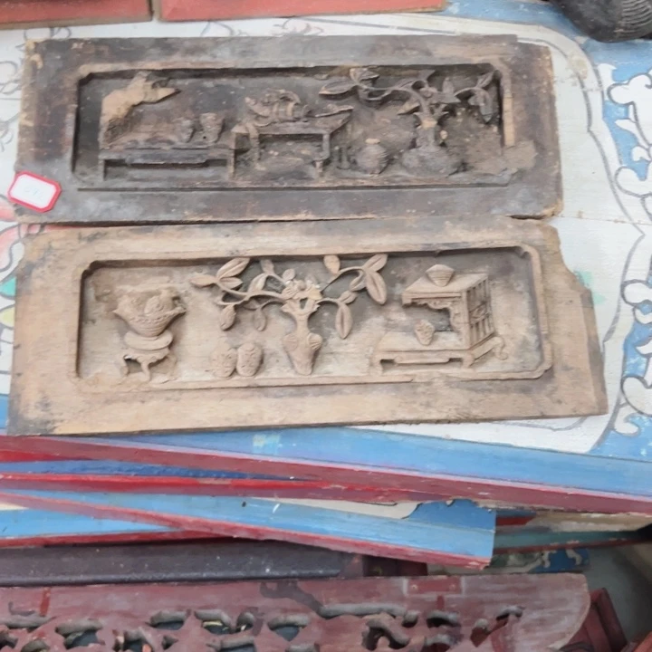 剔*木雕工艺一对