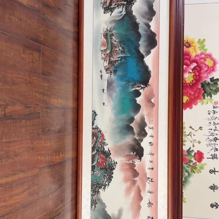 国画带框尺寸48*163厘米