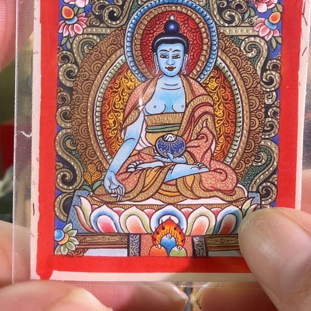 吊坠药师唐卡维玛