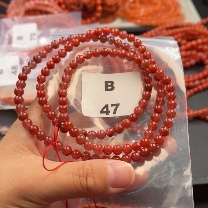 南红玛瑙未镶嵌多样性发货默认微瑕称重5mm