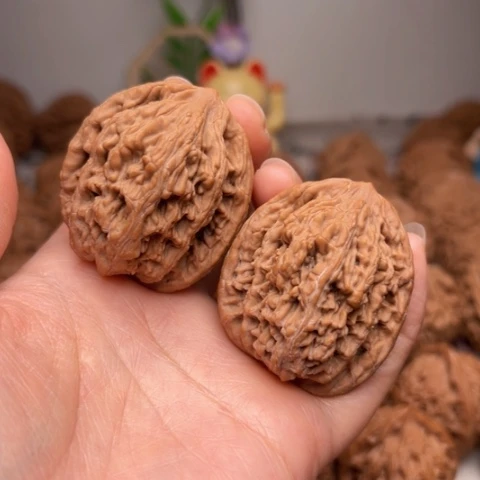 吊坠文玩核桃39全品虎头