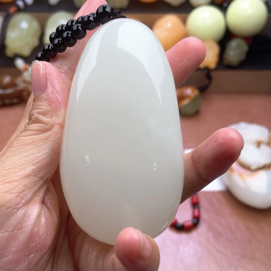 .***康石材天然古青石手把件