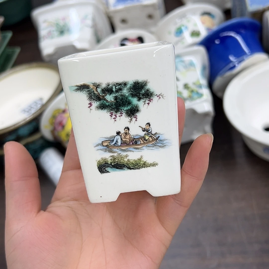 紫砂花盆887号微瑕6/7cm