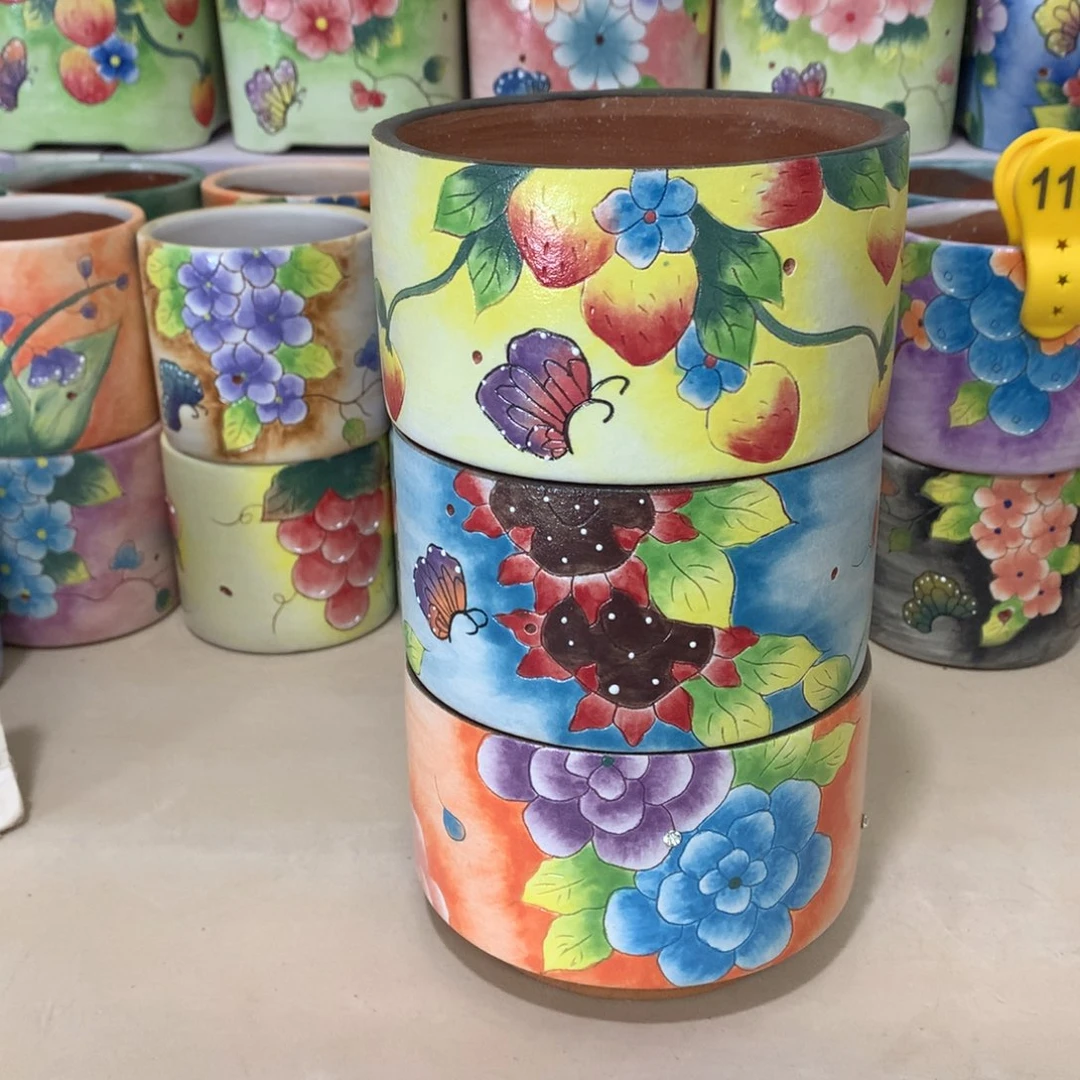 福利花盆，手绘花盆