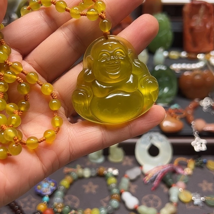未镶嵌岫玉吊坠，挂件，