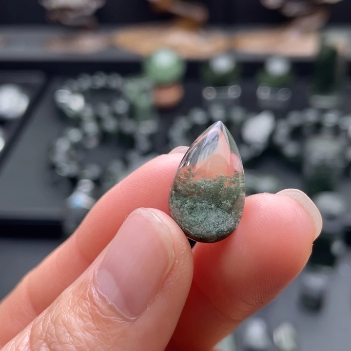 未镶嵌水晶颈饰绿幽灵聚宝盆吊坠