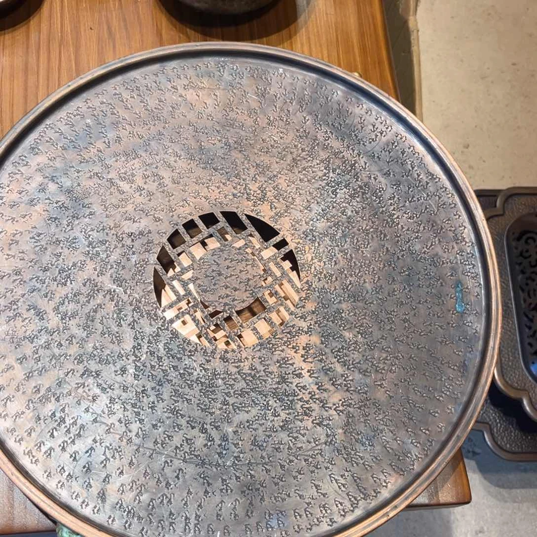 42复古茶盘手工锻打工艺