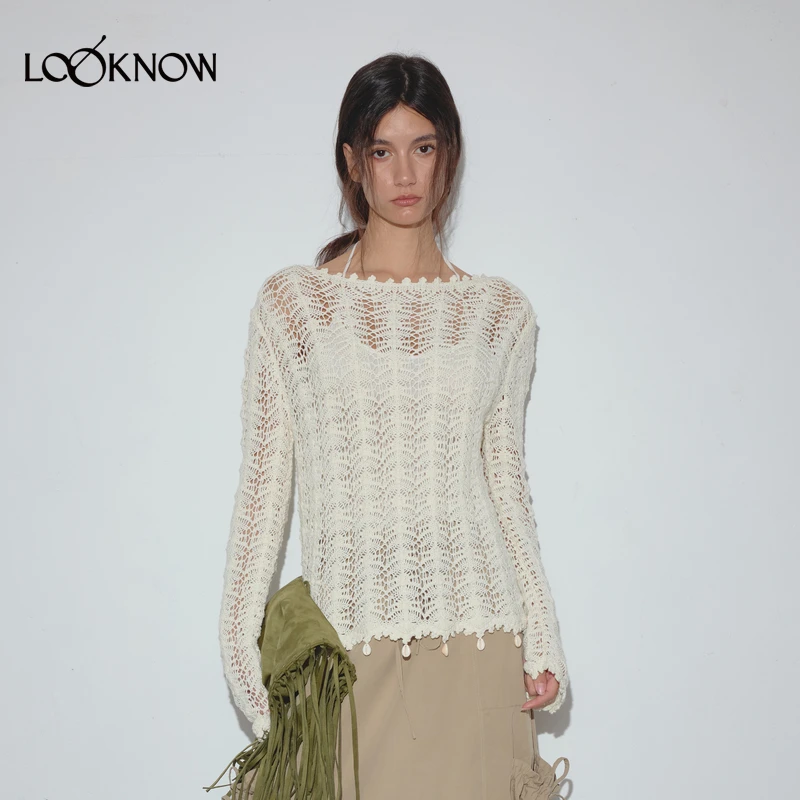 IF BY LAND设计师品牌LOOKNOW2025年春季新款套头毛衫