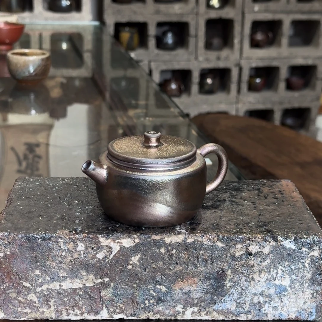 建水紫陶紫泥柴烧茶具