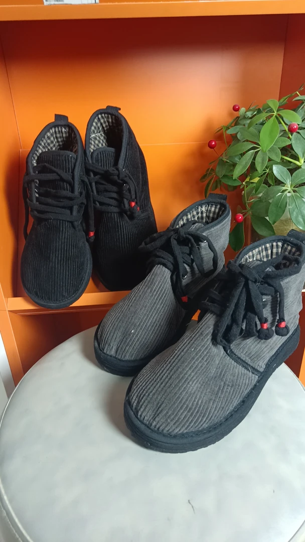 【灯芯绒-高帮系带棉花款】千层底手工布鞋刺绣传统布鞋民族风布鞋