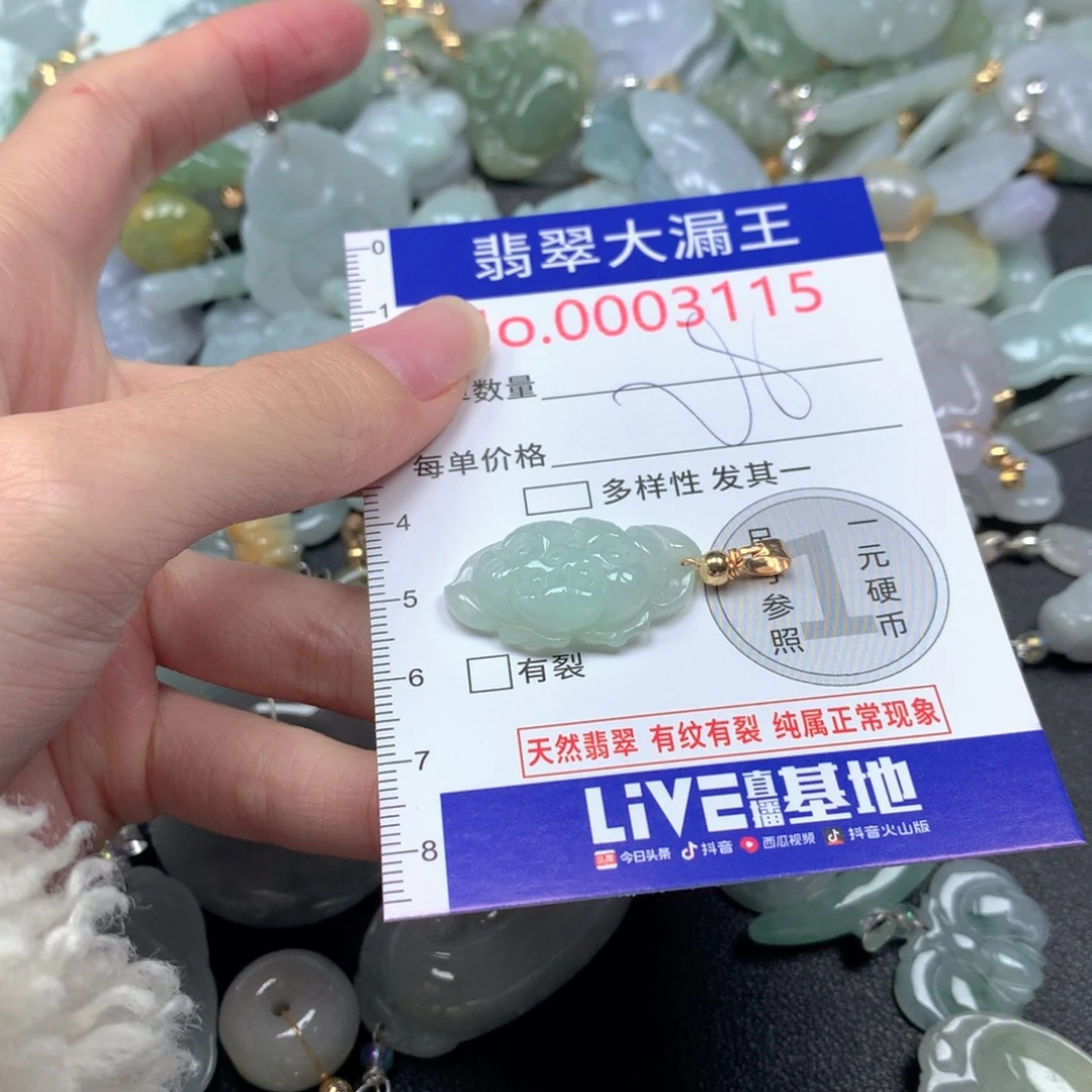 翡翠未镶嵌吊坠(不含链)