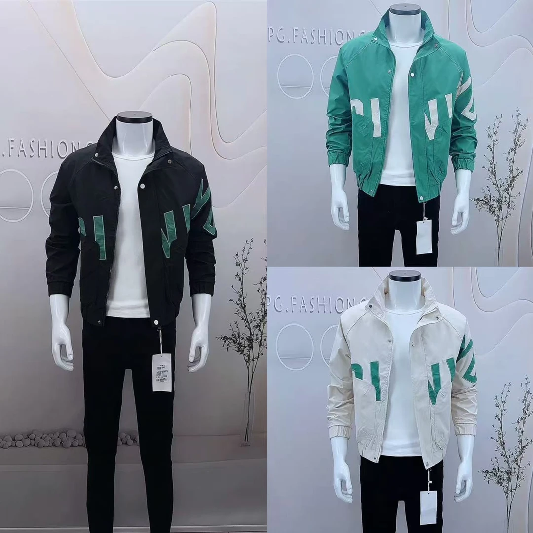 2025新款户外潮男春秋立领痞帅修身男士青年上衣休闲夹克外套男装