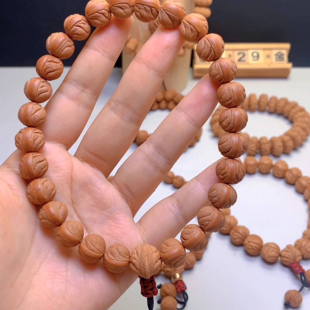 桃核手串12玉龙脊手持