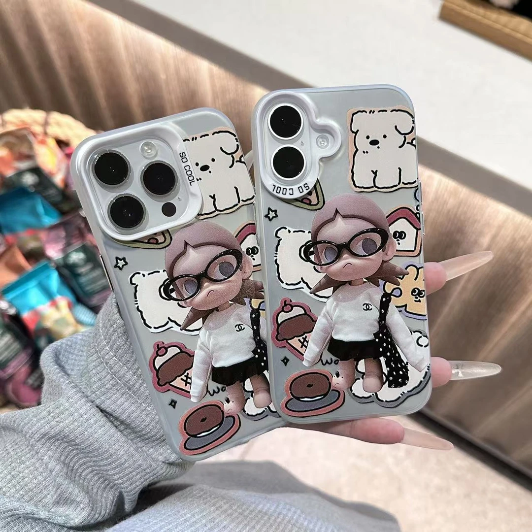 潮流趣味嘎子姐适用苹果17/16pro手机壳15华为pura70vivo彩银oppo