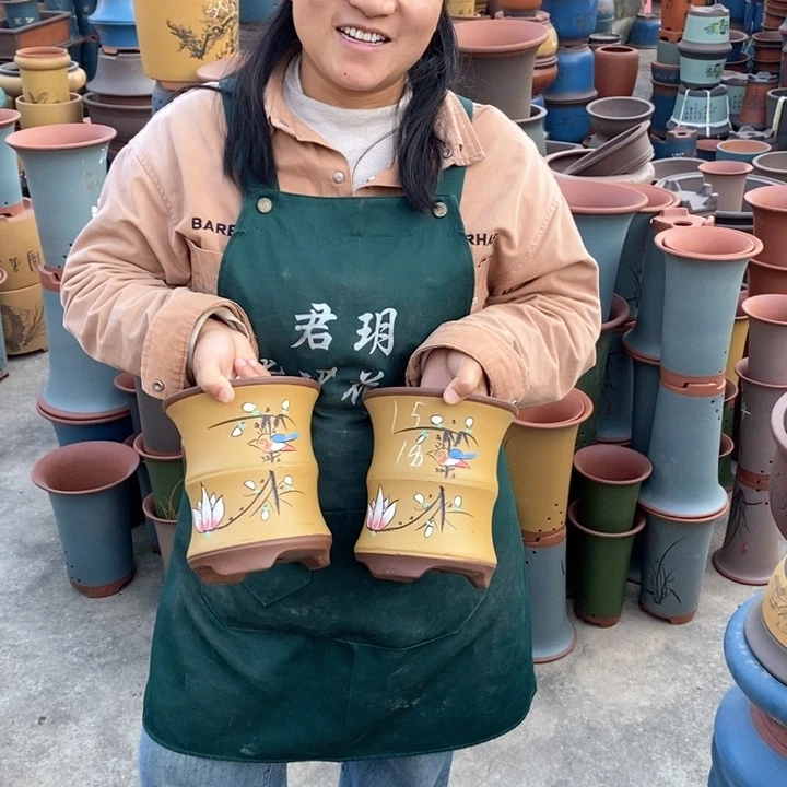 紫砂花盆盆栽花卉苗木种植
