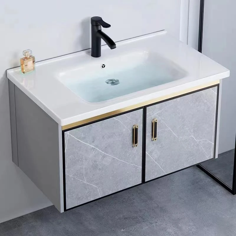 挂墙式洗脸盆柜组合家用浴室柜陶瓷洗手盆卫生间小户型阳台洗漱台