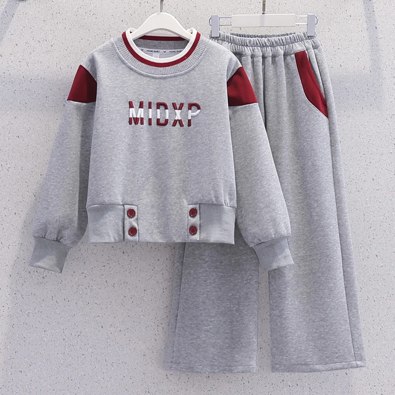 女童秋季套装2025新款洋气春秋运动服女孩衣服儿童秋装卫衣两件套