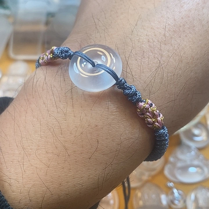 石英质玉平安扣未镶嵌