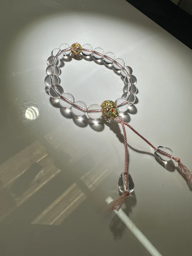 白水晶18子手串手持挂件/多样性发其一