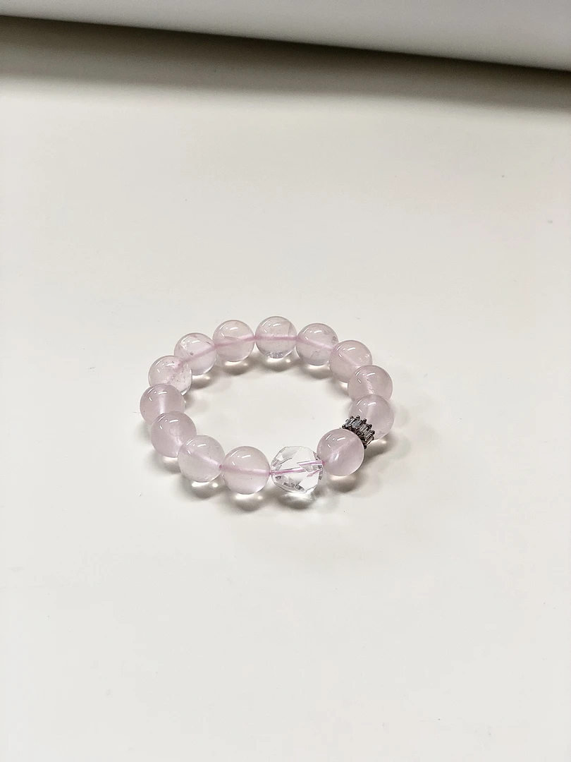 天然水晶莫粉DIY随型手串13mm（多样性发其一）【XR80756】