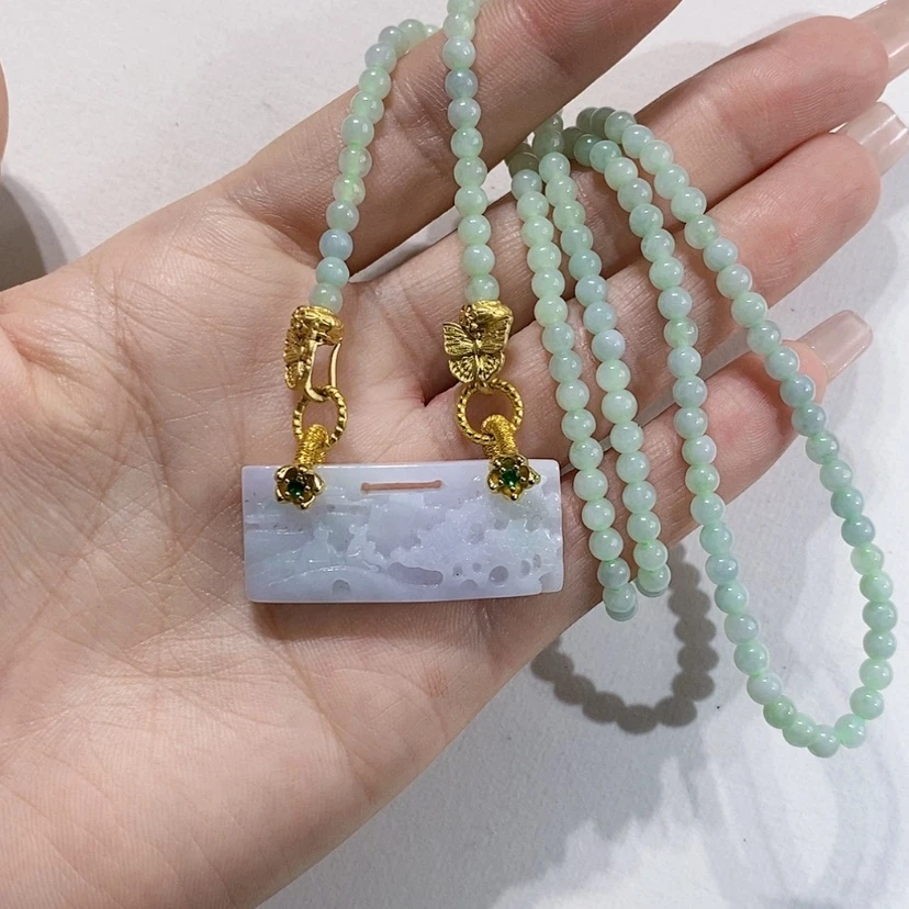 【闪购商品】翡翠未镶嵌颈饰