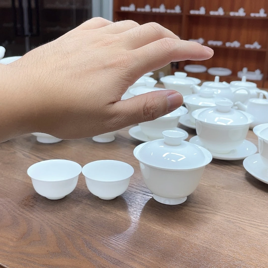 杯135高脚二才盖碗一个 2个45玉兰杯福利价