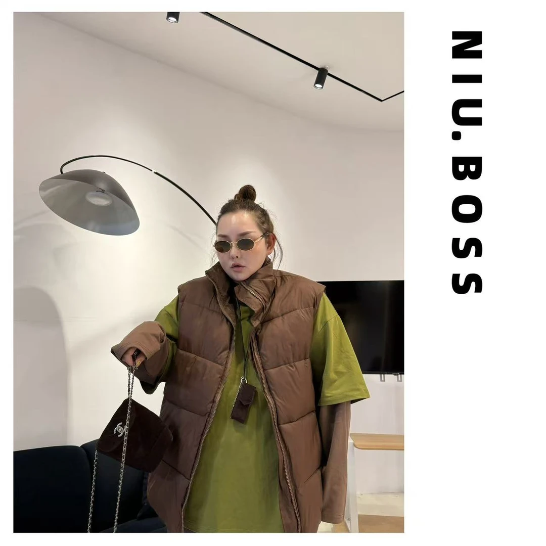 Three Ten. N大码260斤“可露深焙棕”纯色净版马夹