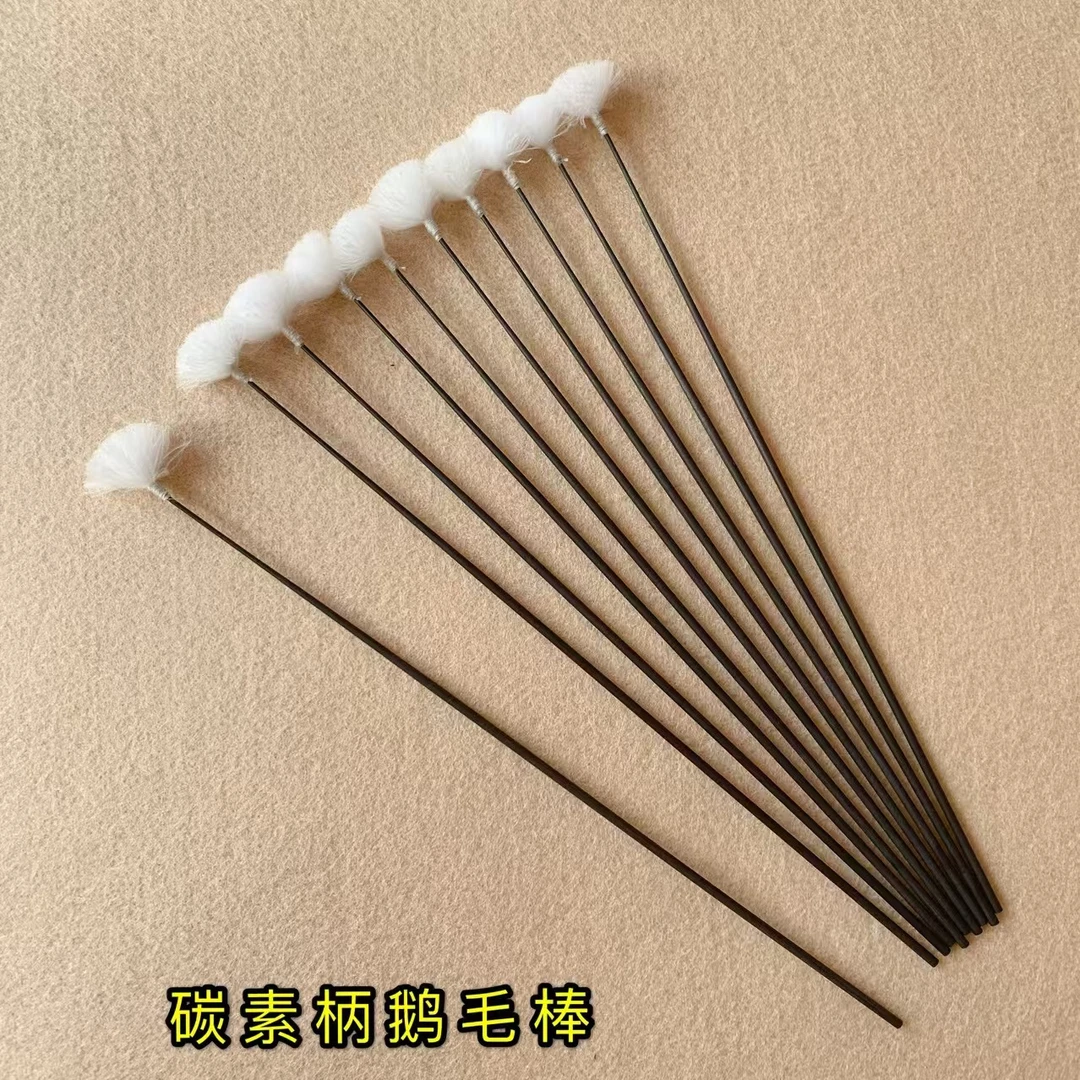 超细杠碳素鹅毛采耳鹅毛棒采耳鹅毛棒手工马尾掏耳勺掏耳朵家用
