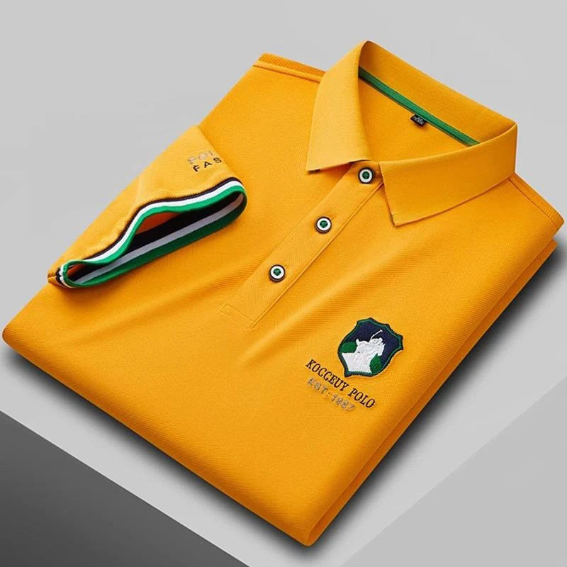 新款高品质Polo衫短袖男t恤冰感轻奢2025夏季刺绣体恤休闲半袖T恤