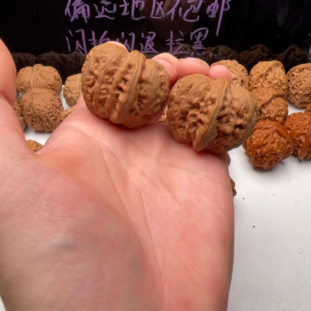 把件核桃40全品红皮元宝