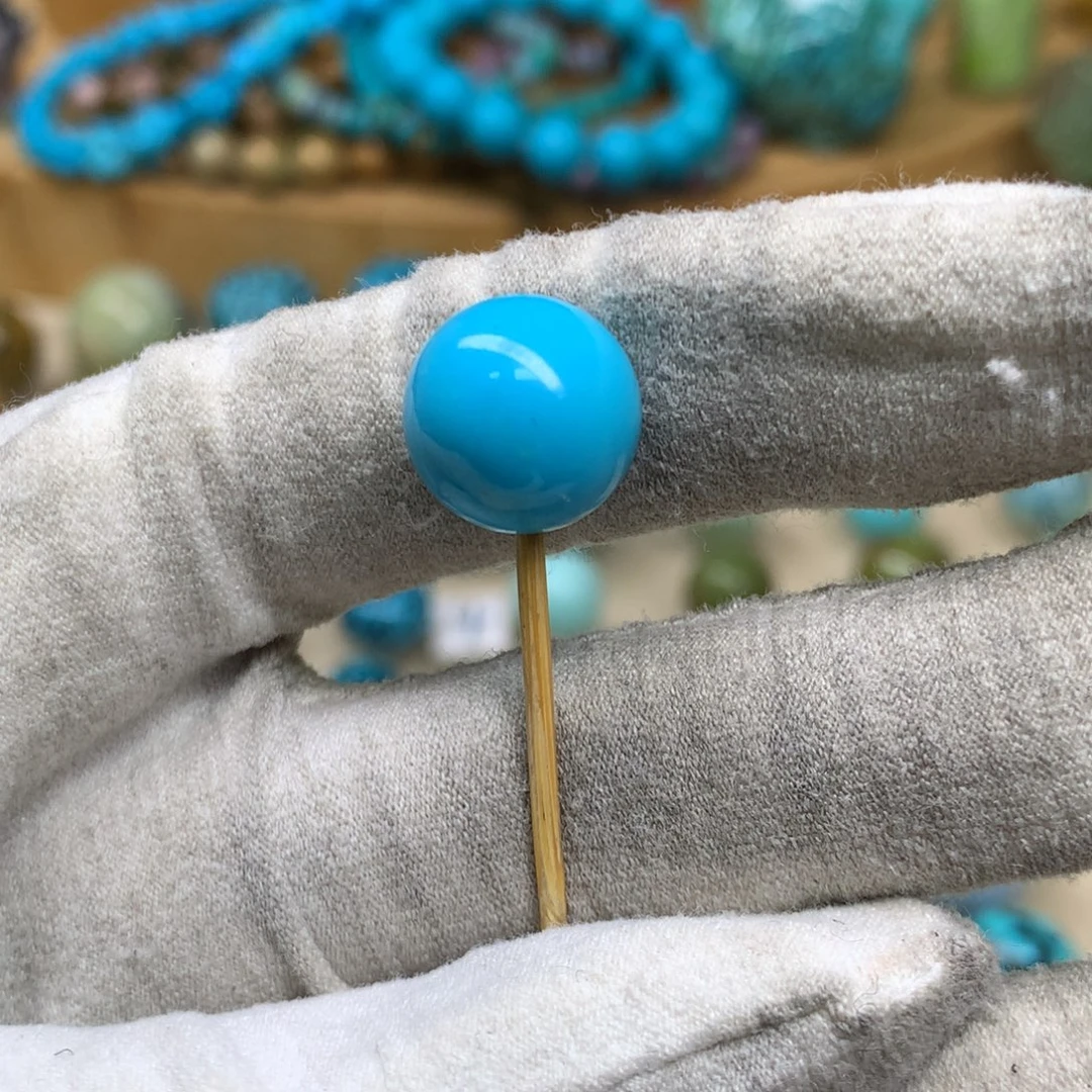 绿松石未镶嵌三彩随行