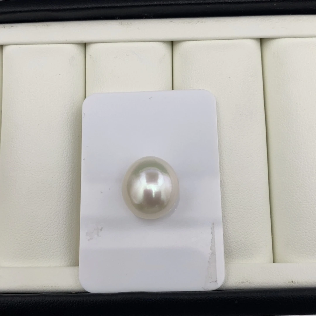 海水珍珠未镶嵌澳白单珠裸珠13mm