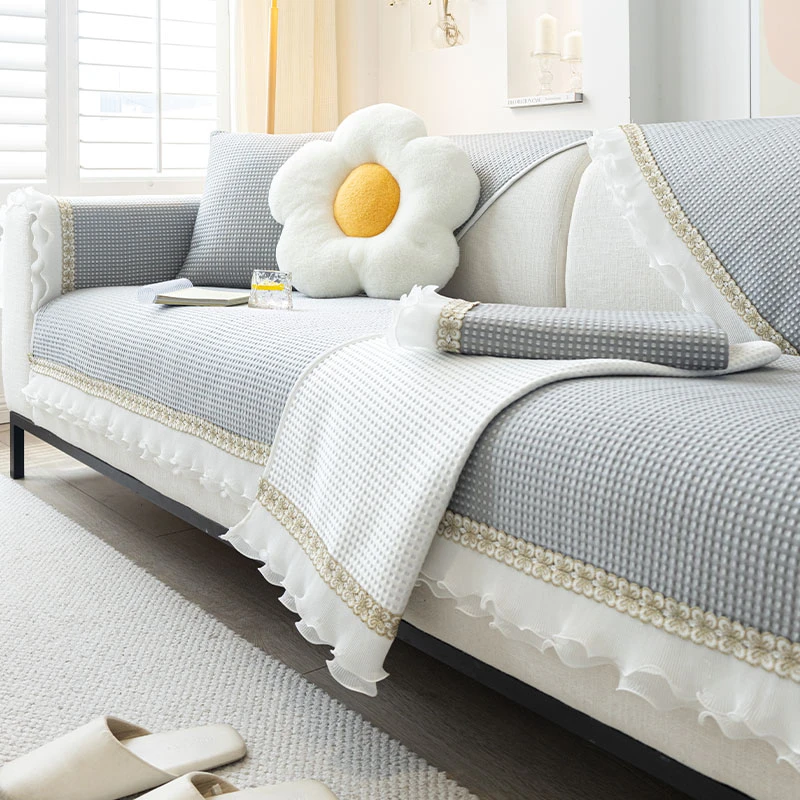 趣爸凉豆豆冰丝沙发垫2025夏季新款防滑凉席盖布坐垫定制凉感垫子