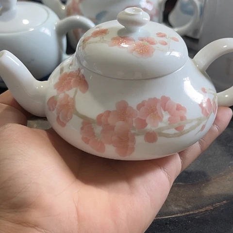 陶瓷手绘壶一个陶瓷
